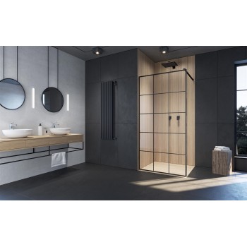 Radaway Dušas siena Modo New Black II Factory 100x200cm