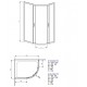 Radaway Душевой уголок асимметричный Premium Plus E 120x90 cm Radaway Душевой уголок асимметричный Premium Plus E 120x90 cm