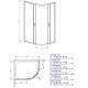 Radaway Asimetriska dušas kabīne Premium Plus E 120x90cm Radaway Asimetriska dušas kabīne Premium Plus E 120x90cm