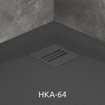 Radaway Душевой поддон полукруглый KYNTOS A 100x100см, антрацит