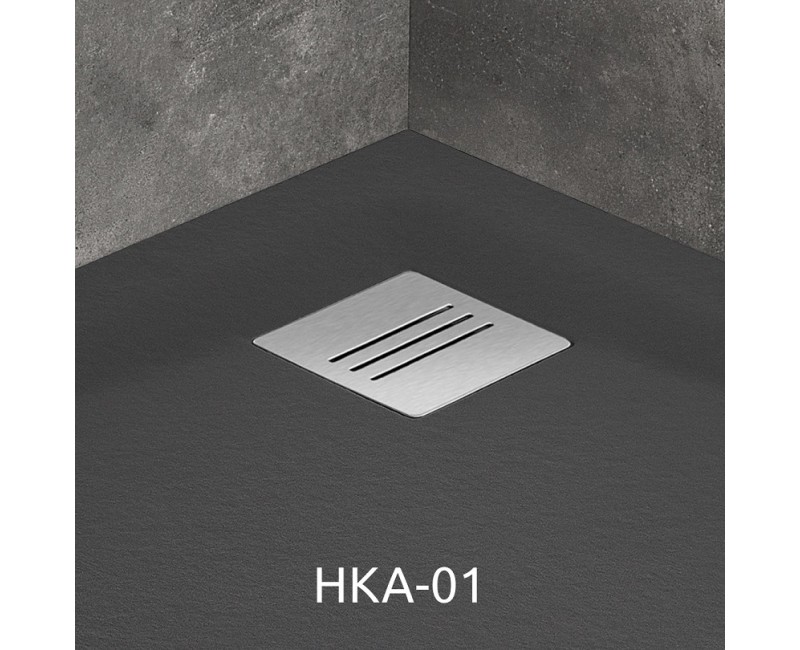 Radaway Dušas paliktnis pusapaļš KYNTOS A 100x100cm, antracīts