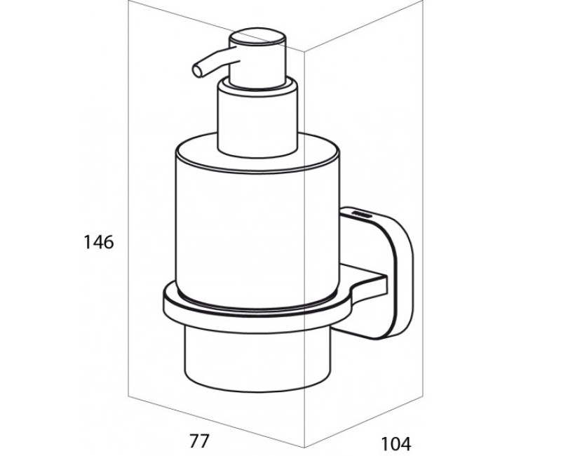 Tiger RAMOS Дозатор для жидкого мыла, нерж. сталь