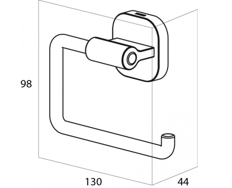 Tiger RAMOS Держатель туалетной бумаги, нерж. сталь