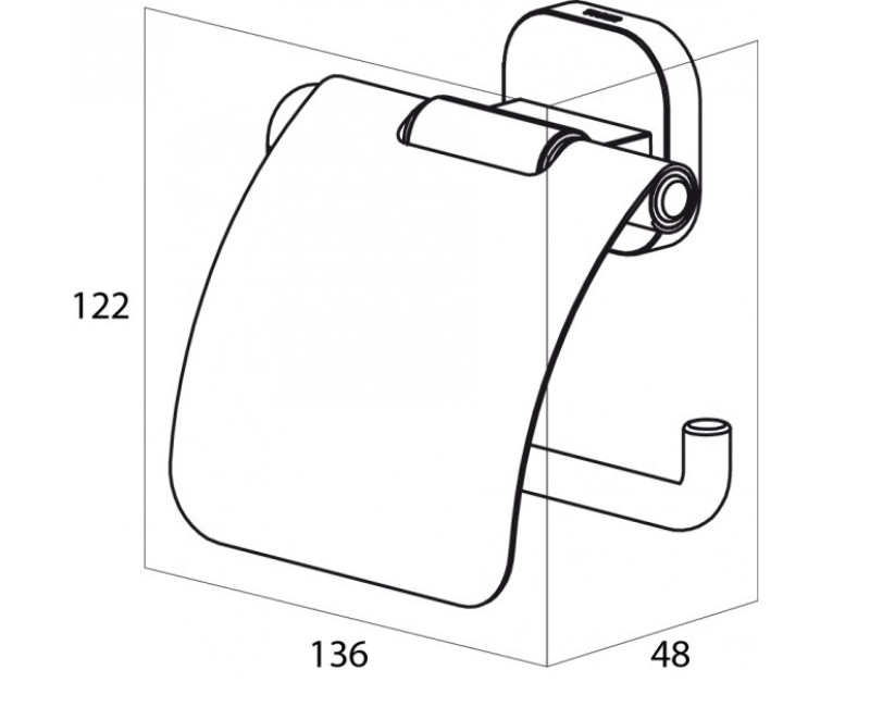 Tiger RAMOS Держатель туалетной бумаги, нерж. сталь