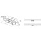 RAVAK Runway Dušas noteces traps 750mm, X01750 RAVAK Runway Dušas noteces traps 750mm, X01750