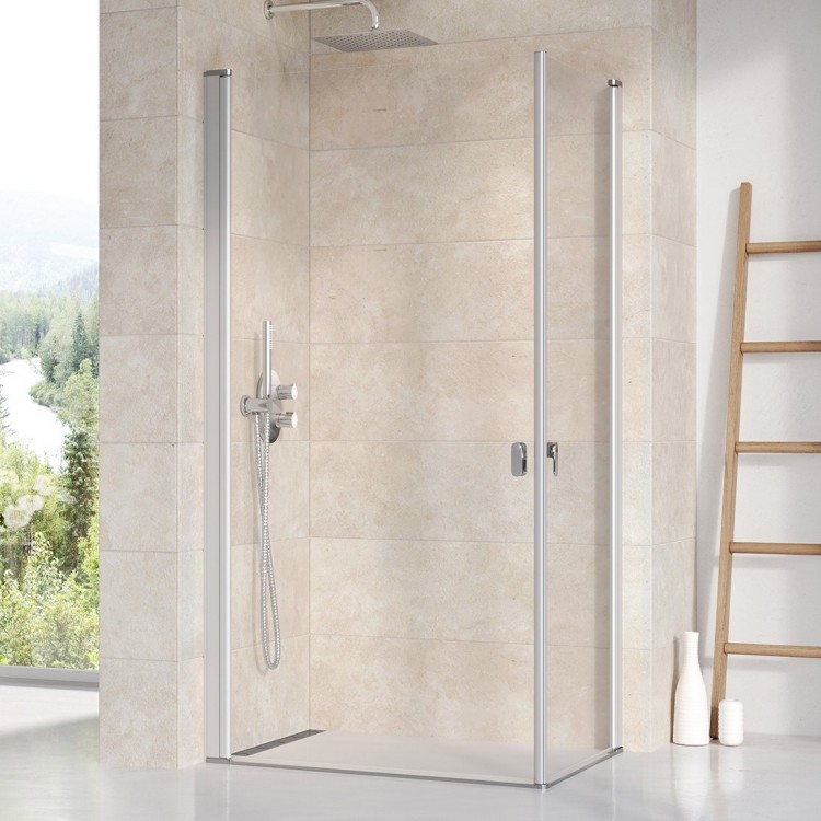 RAVAK Dušas stūris kvadrātveida Chrome CRV1 80x80 cm (1 puse) satīns RAVAK Dušas stūris kvadrātveida Chrome CRV1 80x80 cm (1 puse) satīns