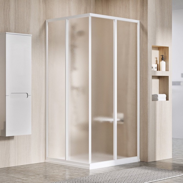 RAVAK Душевой уголок квадратный 2xSRV2S 100x100 cm (1 сторона) белый RAVAK Душевой уголок квадратный 2xSRV2S 100x100 cm (1 сторона) белый