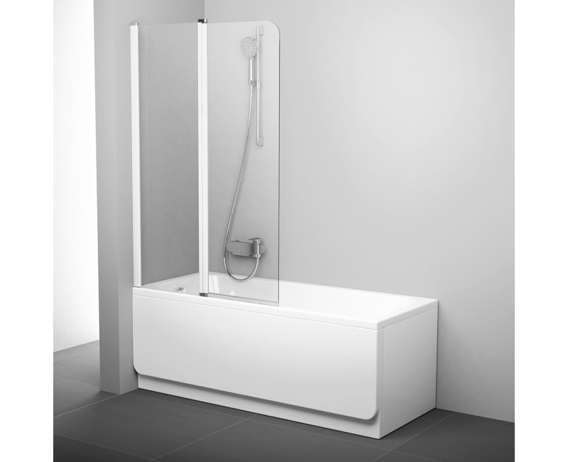 RAVAK Chrome Шторка для ванны CVS2-100, белый