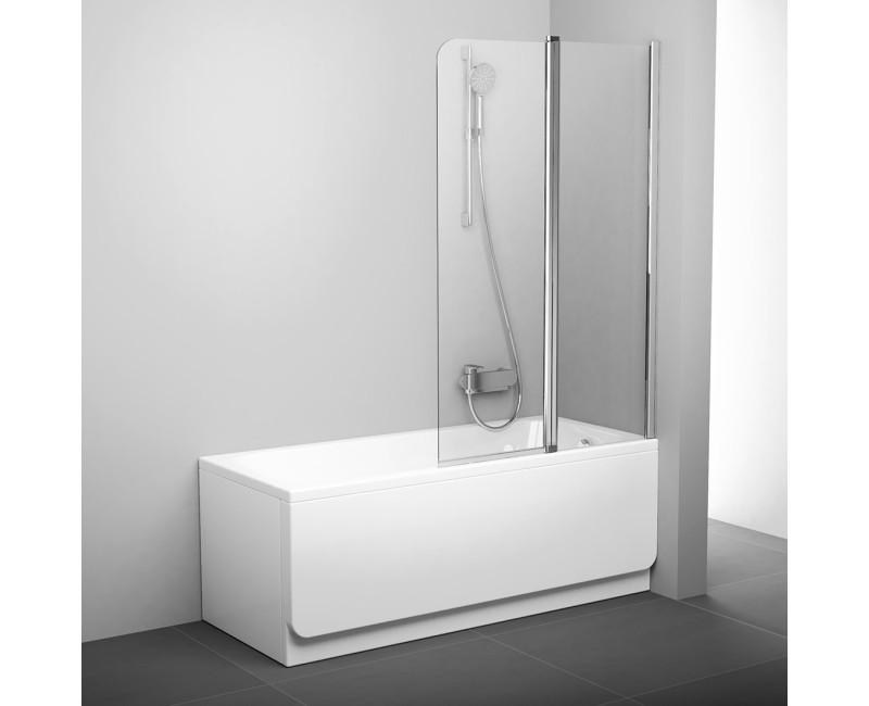 RAVAK Chrome Vannu sieniņa CVS2-100, spīdīgs