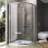 RAVAK PIVOT Pusapaļā dušas kabīne PSKK3 90x90cm, satīns/satīns