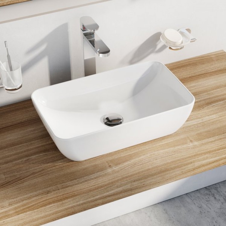 Ravak Uni 500R Slim Vannas istabas izlietne 50x31cm, uzliekamā Ravak Uni 500R Slim Vannas istabas izlietne 50x31cm, uzliekamā