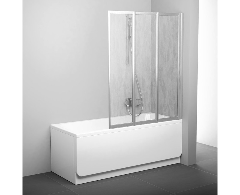 Ravak Шторка для ванны VS3 115 сатин/полистирол