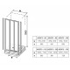 RAVAK Душевые двери раздвижные ASDP3-130 белый/матовое RAVAK Душевые двери раздвижные ASDP3-130 белый/матовое