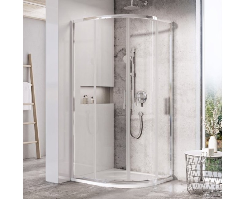 RAVAK Blix Pusapaļā dušas kabīne BLSCP4 90x90cm, spīdīgs