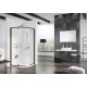 RAVAK PIVOT Pusapaļā dušas kabīne PSKK3 90x90cm, melns RAVAK PIVOT Pusapaļā dušas kabīne PSKK3 90x90cm, melns