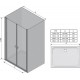 RAVAK Душевые двери Chrome CSDL2 100 cm, сатин RAVAK Душевые двери Chrome CSDL2 100 cm, сатин