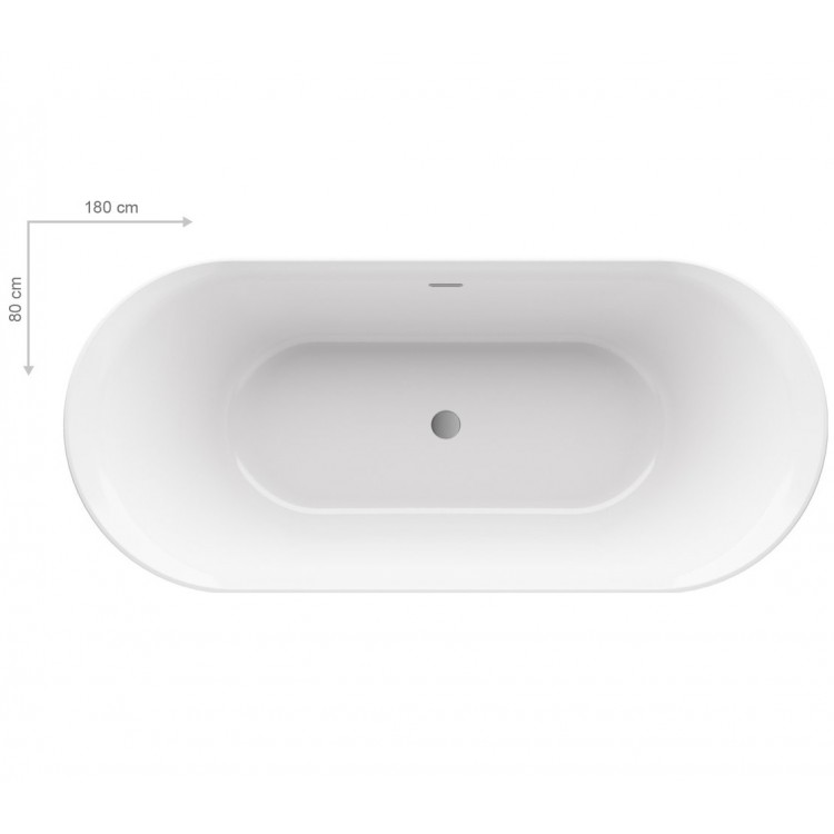 Ravak Свободно стоящая ванна YPSILON 180x80 cm Ravak Свободно стоящая ванна YPSILON 180x80 cm