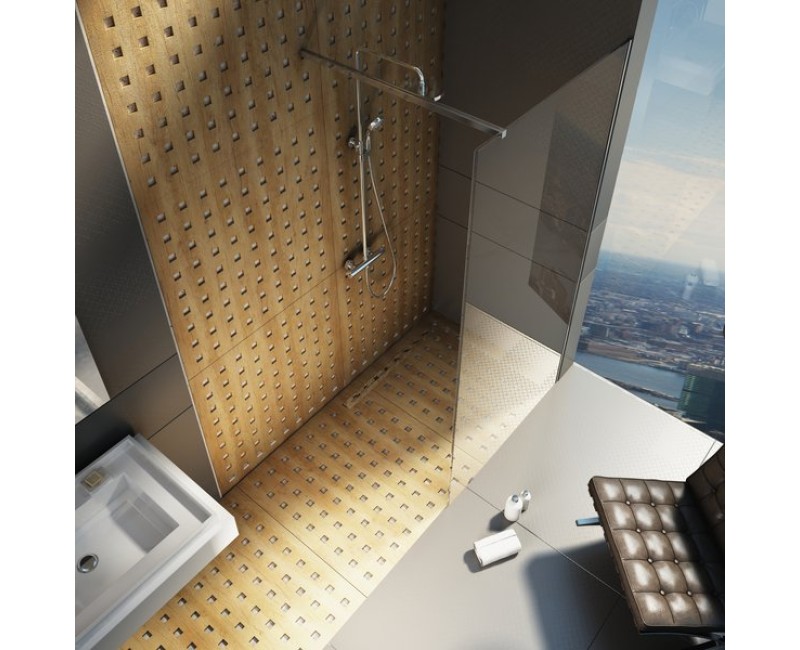 RAVAK Dušas siena Walk In Wall Black 70x200cm, GW9W10300Z1