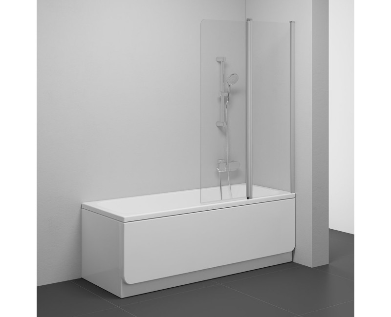 RAVAK Chrome Шторка для ванны CVS2-100, сатин