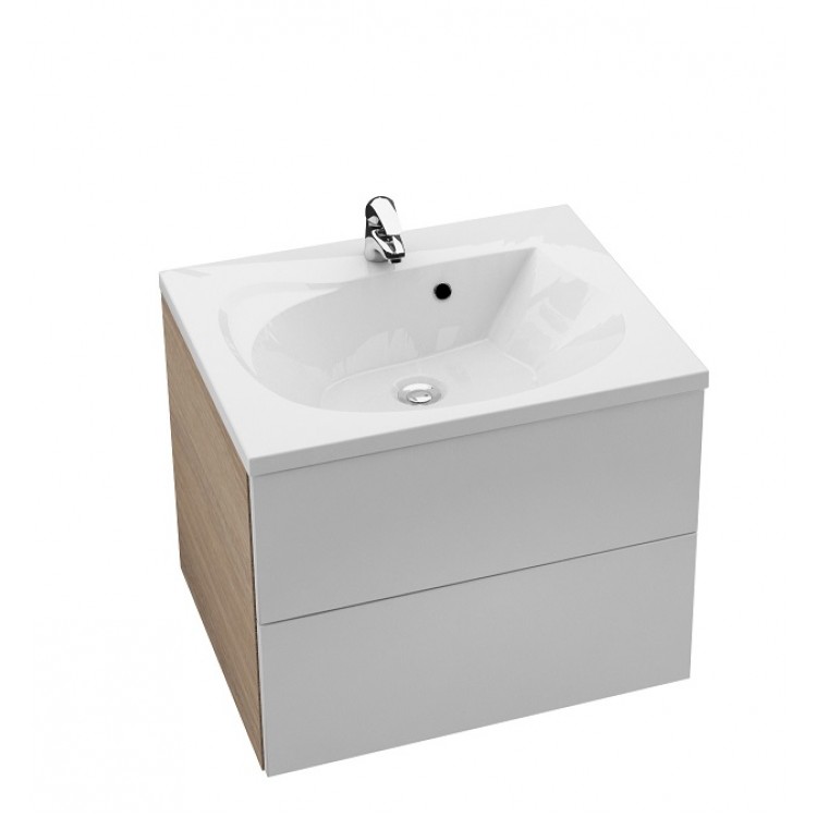 RAVAK Skapītis izlietnei SD Rosa II 60cm, balts/cappuccino RAVAK Skapītis izlietnei SD Rosa II 60cm, balts/cappuccino