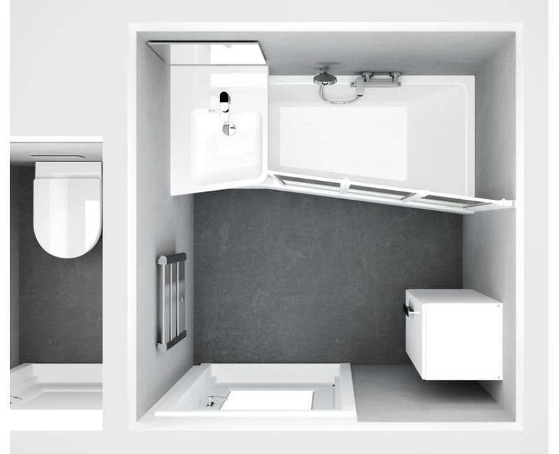 RAVAK Vanna BeHappy II 150x75 cm L