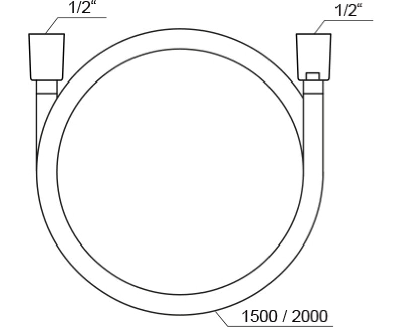 Ravak Dušas šļūtene SilverShine 1.5m, 914.00
