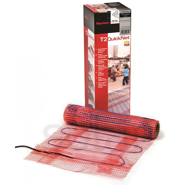Raychem Apsildes paklājs T2 QuickNet 240W, 1.5m2, 1244-001831 Raychem Apsildes paklājs T2 QuickNet 240W, 1.5m2, 1244-001831