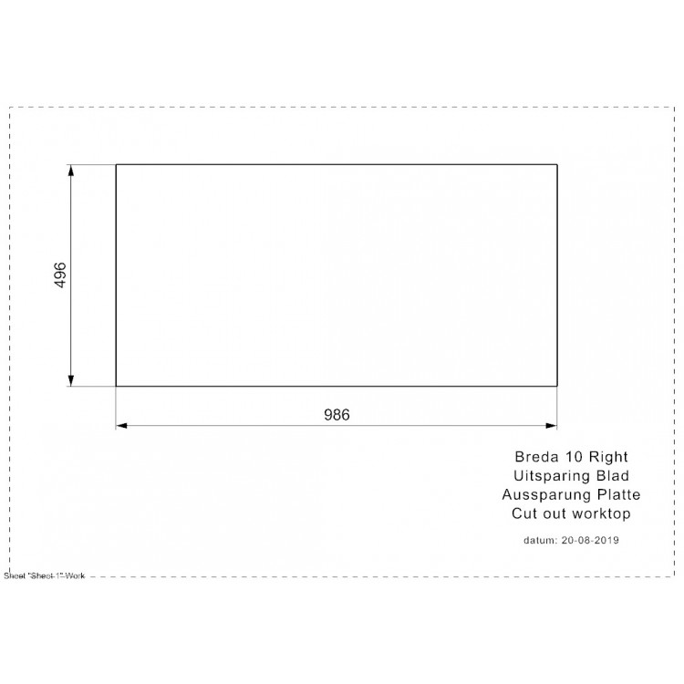 Reginox Breda 10 R Virtuves izlietne 100x51cm, R33647