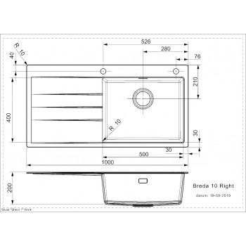 Reginox Breda 10 R Virtuves izlietne 100x51cm, R33630