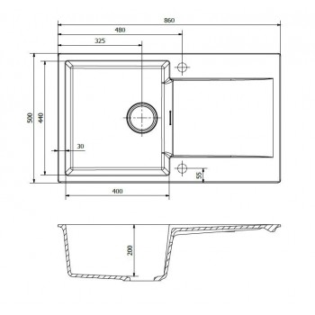 Reginox Amsterdam 10 Кухонная мойка 86x50см, R30912