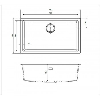 Reginox Amsterdam 72 Virtuves izlietne 78x46cm, R30875