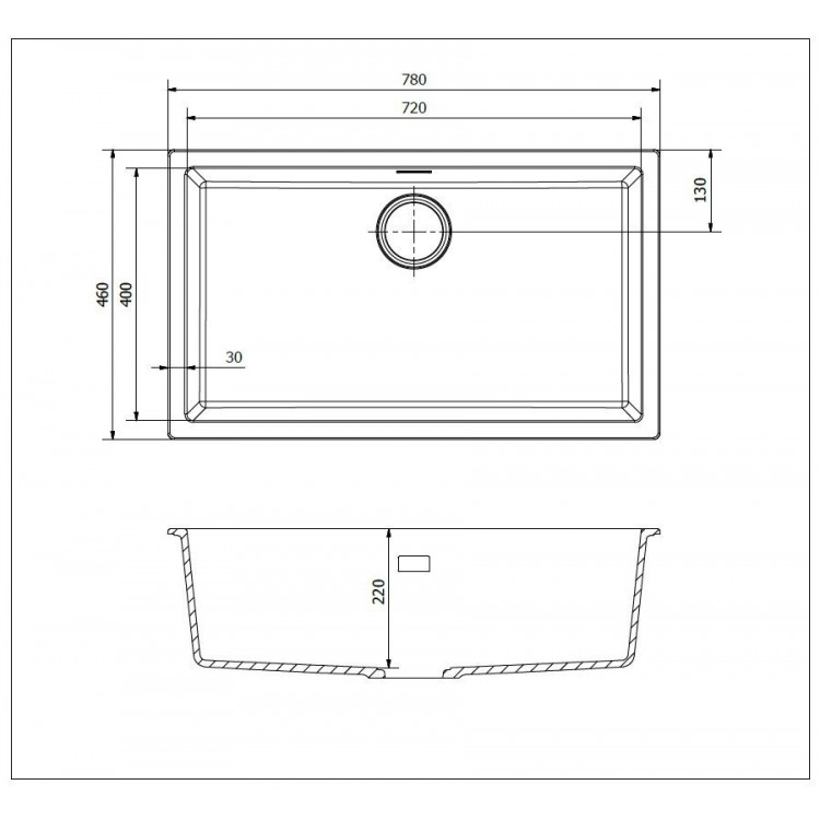 Reginox Amsterdam 72 Virtuves izlietne 78x46cm, R30905