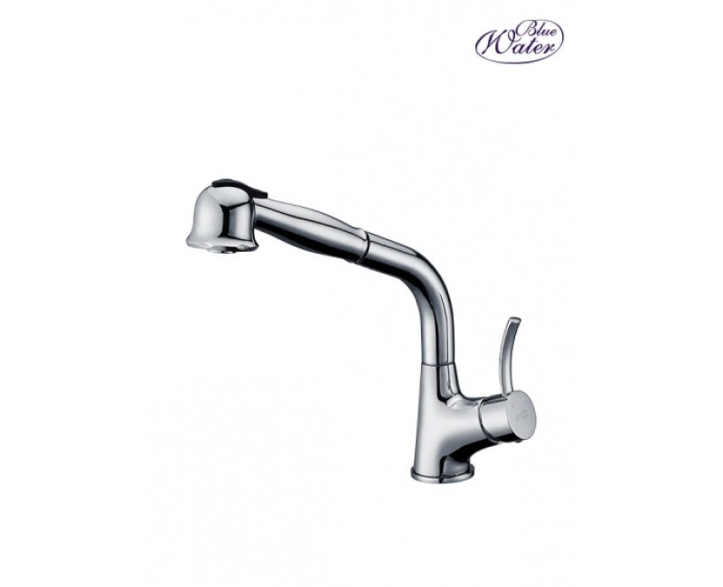 BLUE WATER RETRA Смеситель для кухни с выдвижной лейкой, хром
