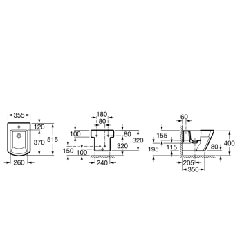 Roca Hall WC Подвесное биде A357625000