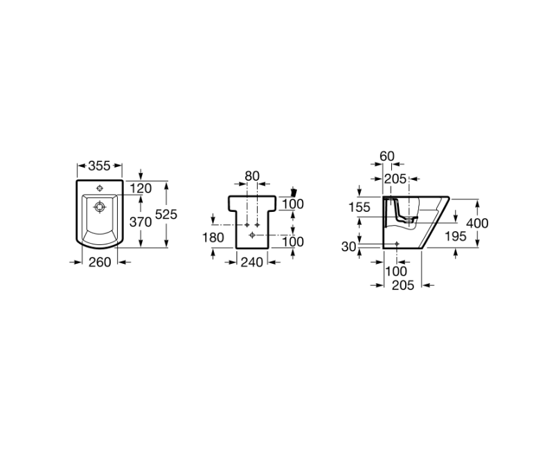 Roca Hall Биде A357624000