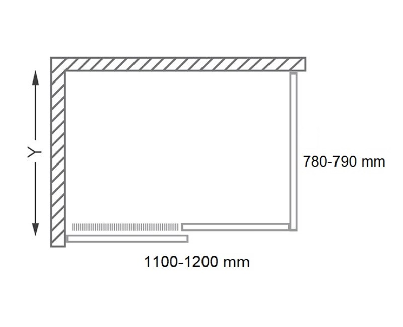 Roth Dušas stūris taisnstūra AMD2/1200+AMB800