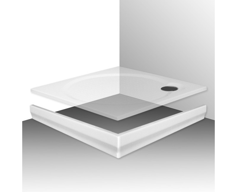 Roltechnik Kvadrātveida dušas paliktnis Macao-M 80x80cm,8000062