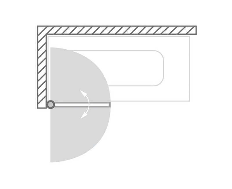 Roth Шторка на ванну SCREEN MINI 635mm