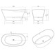 Roltechnik Vanna STONE AMORE 160x85 cm