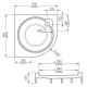 Roltechnik Dušas paliktnis pusapaļš DREAM-P 800x800 Roltechnik Dušas paliktnis pusapaļš DREAM-P 800x800