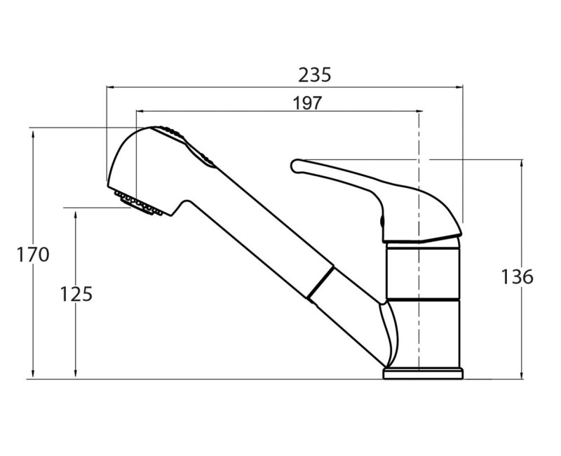 Aquasanita Rondo Кухонный смеситель, гранитный 2581-111