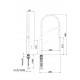 Rubineta Virtuves jaucējkrāns, Ultima-50 WT Rubineta Virtuves jaucējkrāns, Ultima-50 WT