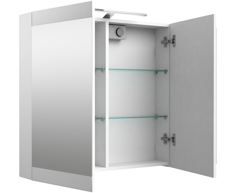 SERENA Retro Шкафчик с зеркальными дверцами 80 cm с LED 1302511