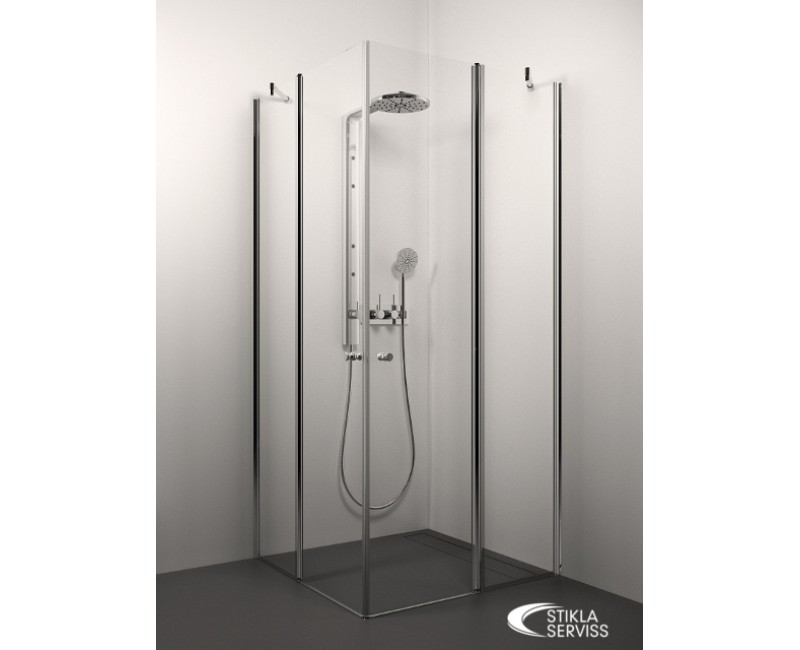 Stikla Serviss Душевой уголок квадратный ANNA 90x90см
