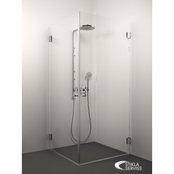 Stikla Serviss Dušas kabīne kvadrātveida SOFIA 100x100cm