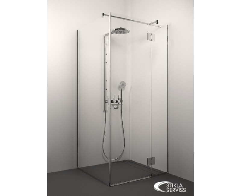 Stikla Serviss Dušas stūris kvadrātveida VERONICA 110x110cm
