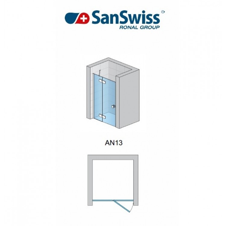 SanSwiss ANNEA Dušas durvis nišām AN13G 80 cm SanSwiss ANNEA Dušas durvis nišām AN13G 80 cm