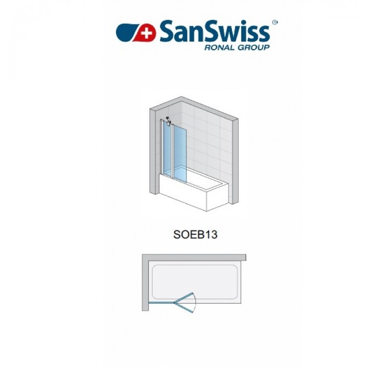 SanSwiss SOLINO SOEB13 Vannu sieniņa 1100mm SanSwiss SOLINO SOEB13 Vannu sieniņa 1100mm