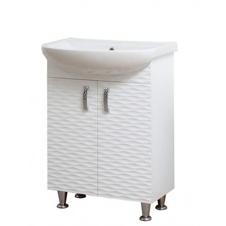 SANSERVIS 3D-60 Vannas istabas skapītis ar izlietni 60cm, 48804 SANSERVIS 3D-60 Vannas istabas skapītis ar izlietni 60cm, 48804