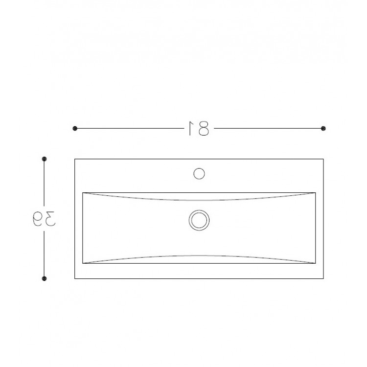 RB SCANDIC Шкафчик с раковиной 80cm, 15112501 RB SCANDIC Шкафчик с раковиной 80cm, 15112501